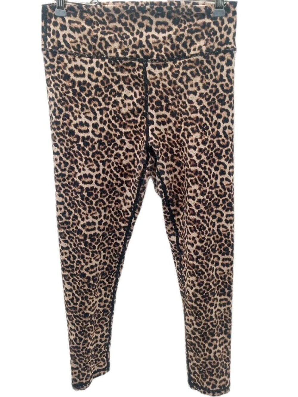 ZYIA Active Leggings Women's 8-10 Brown Leopard Print Athletic Gym Yoga Pants